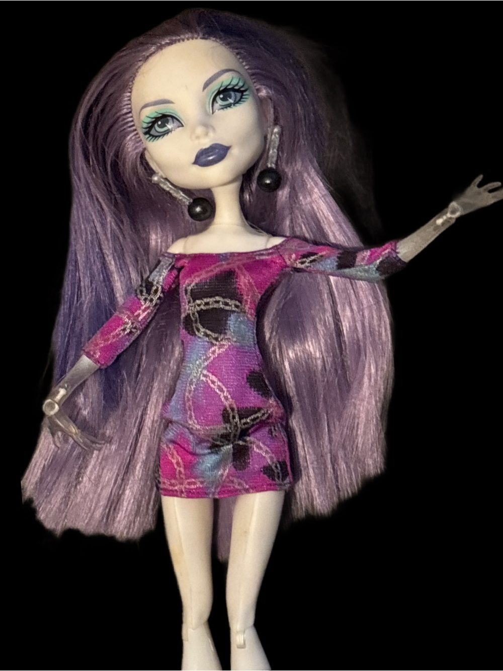 Monster High Doll Spectra Vondergeist 2011 1st Wave Purple Long-Hair